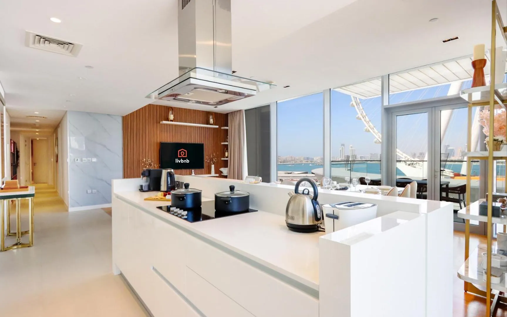 公寓 Livbnb - Alluring 3Br Plus Maid'S With Sea & Ain Dubai View 阿拉伯联合酋长国